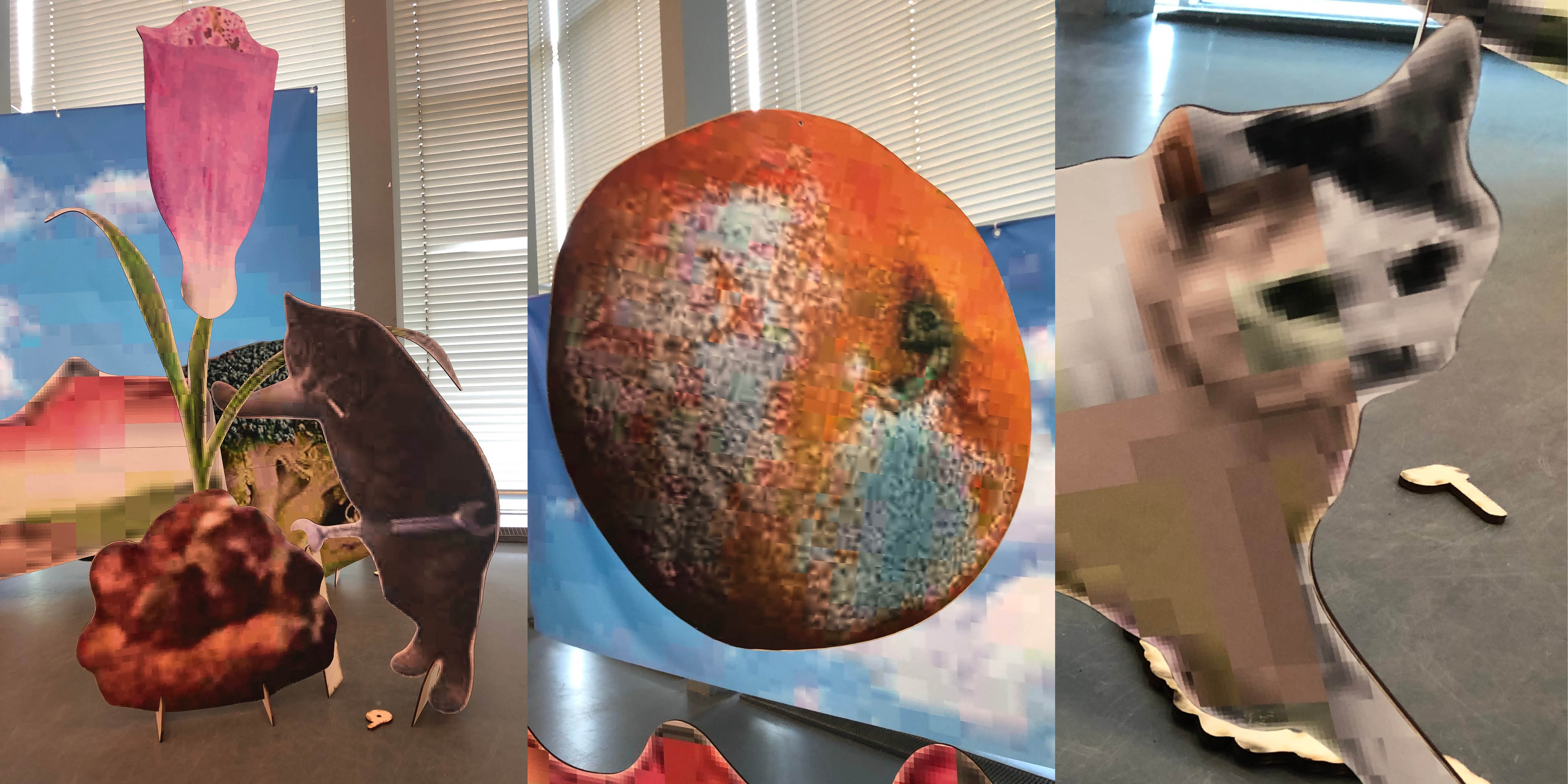 it looks beautiful from afar 看上去很美 