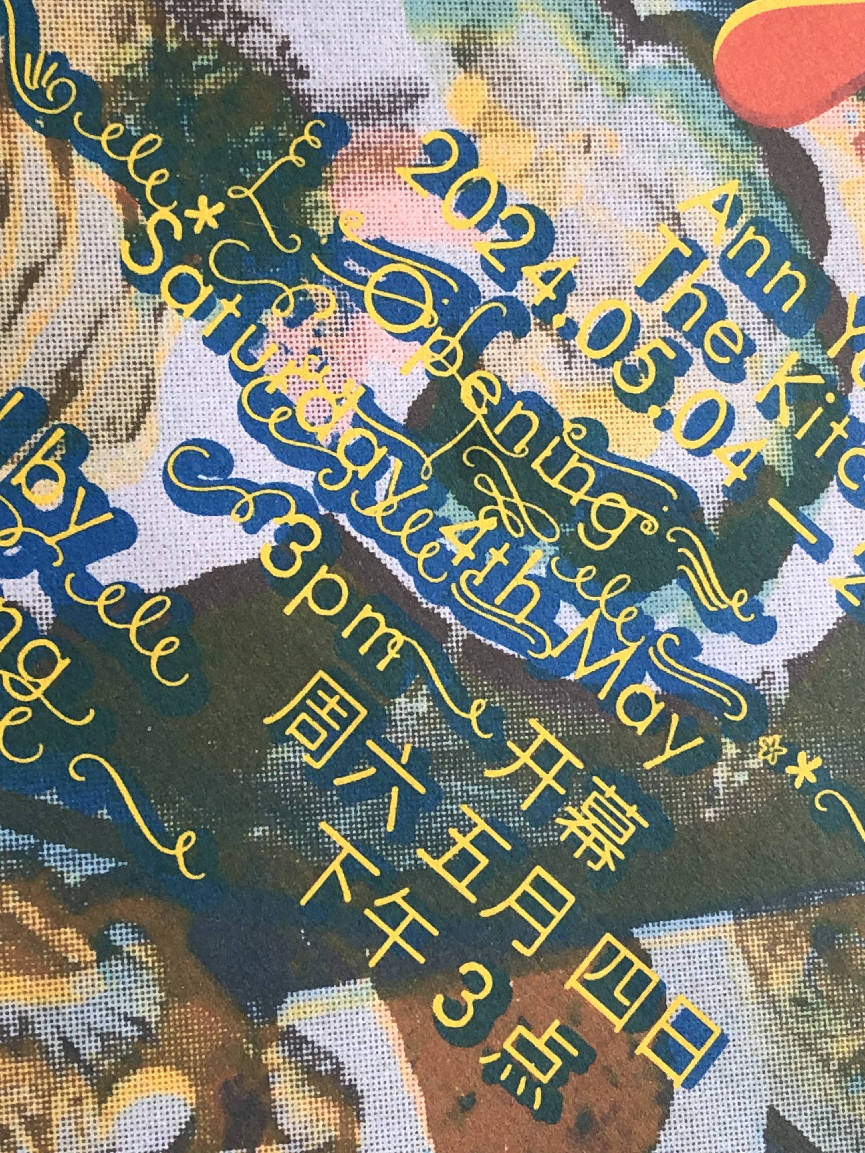 Ann Yan: The Kitchen Is A Place Close Up (test print)