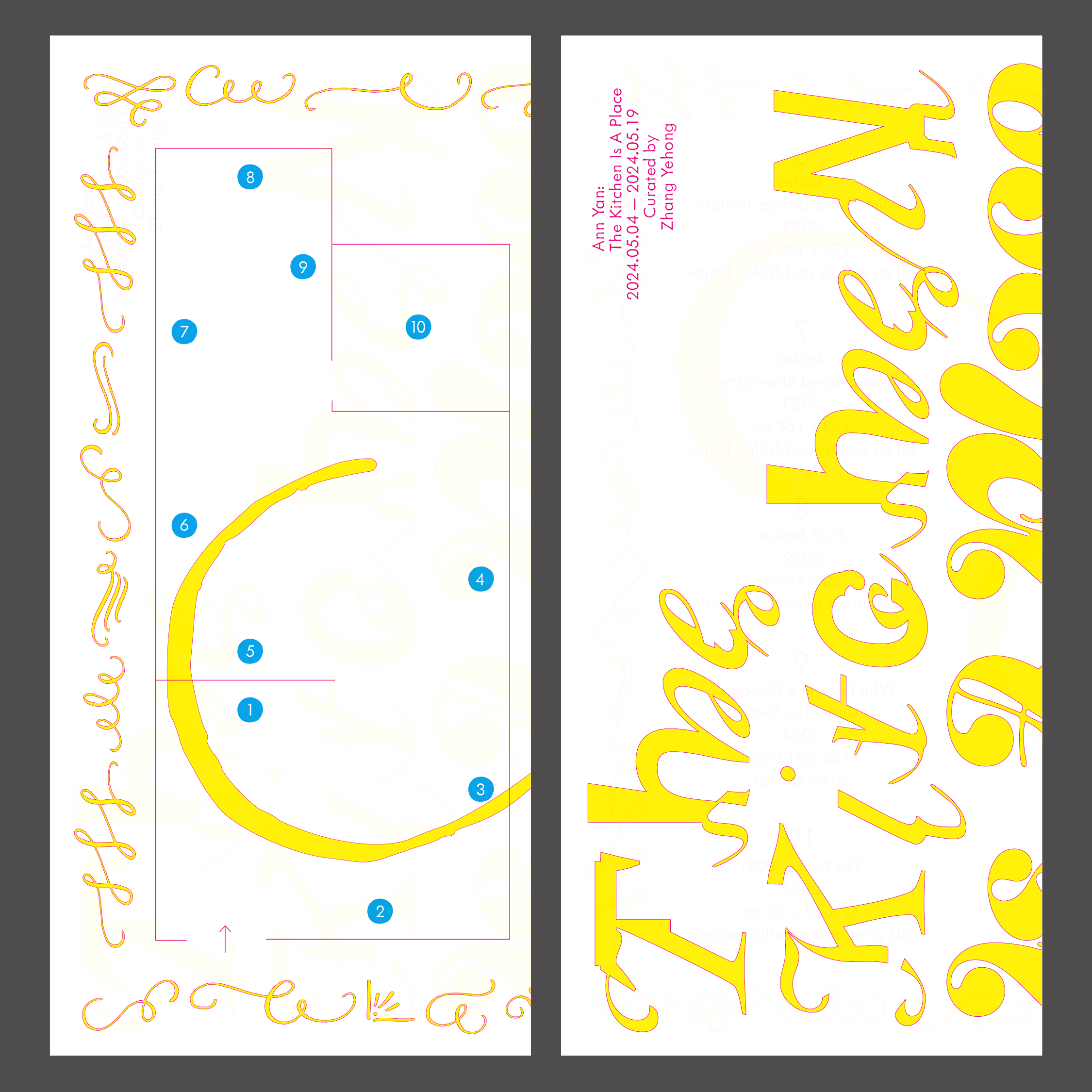 Ann Yan: The Kitchen Is A Place - Leaflet Design