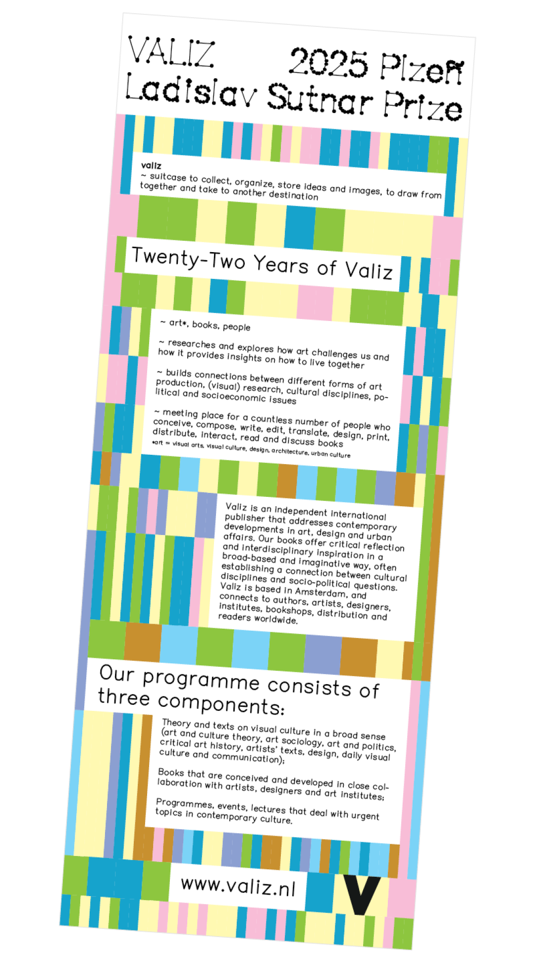 Valiz poster on the Ladislav Sutnar Prize 2025