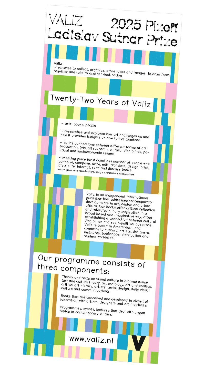 Valiz poster on the Ladislav Sutnar Prize 2025 